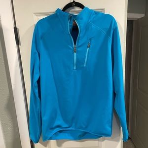 Merrell blue quarter zip sz L